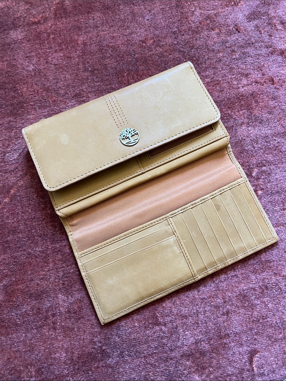 Timberland Caramel Leather Continental Wallet